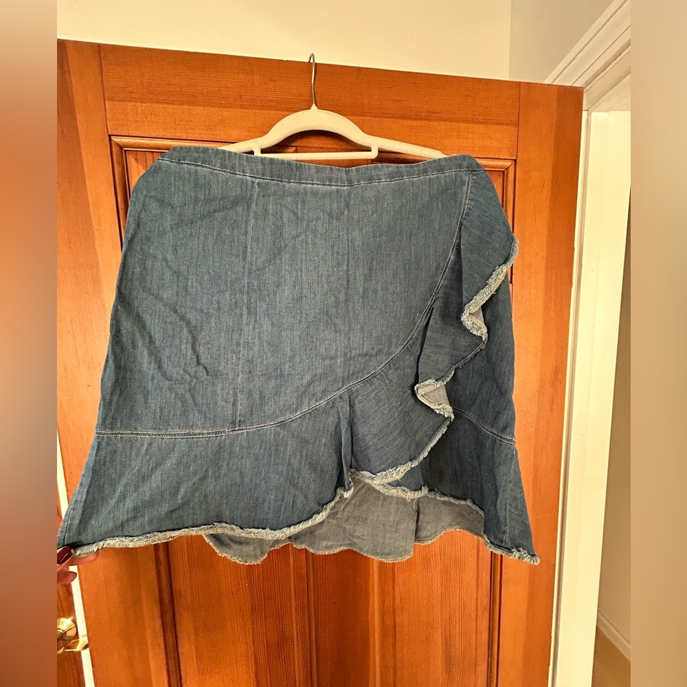 Denim jean skirt